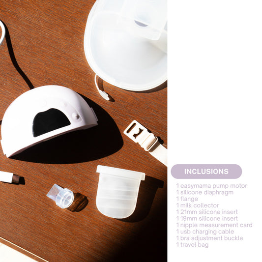 Easymama Wearable Electric Breast Pump – Hands-Free, Silent, Portable, USB Rechargeable, BPA-Free (1pc)
