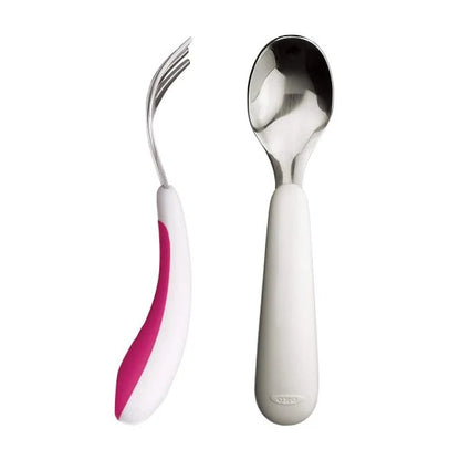 Oxo Tot On The Go Fork and Spoon Set with Carrying Case