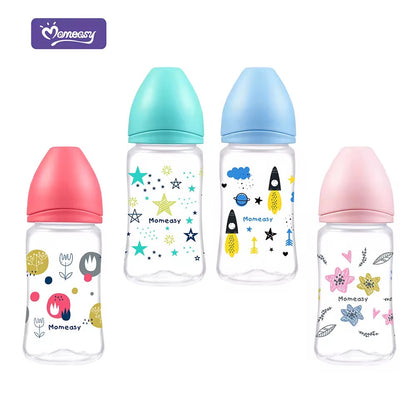 Momeasy 8oz Wideneck PP Feeding Bottle Set of 3