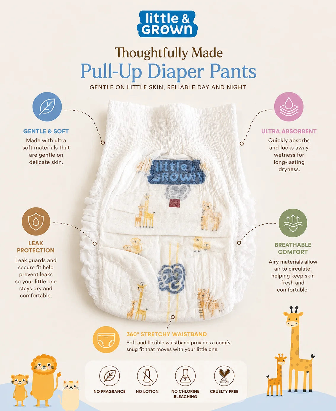 Little & Grown Pull Up Pants Diaper