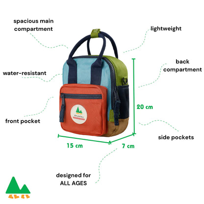 Shukiku 3in1 Sugar Cube Multi-purpose Mini Bag - Lightweight & Water-Resistant