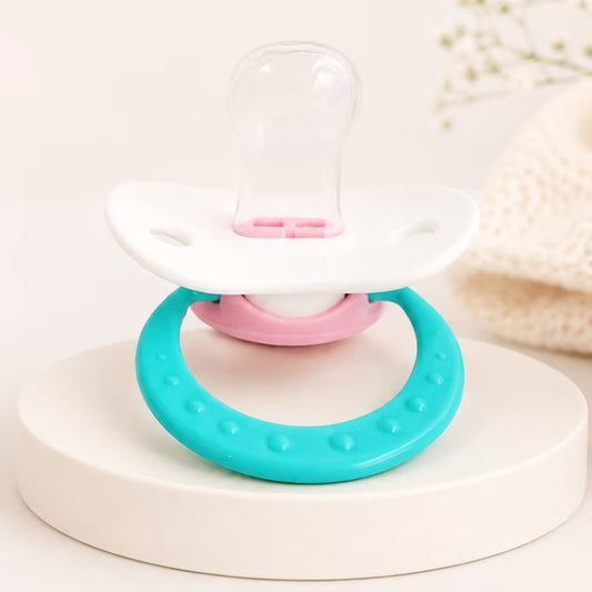 Momeasy Orthodontic Baby Soother Pacifier for Newborn & Up Baby Pacifier with Protective Cap