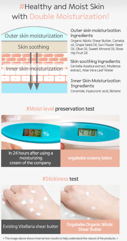 Orgabebe Creamy Lotion (180mL or 300mL)