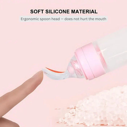 Momeasy Silicone Squeeze Feeder Bottle Spoon 3oz/90ml