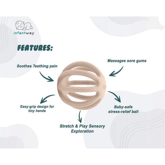 Infantway Chewball Stretch and Play Teething Toy