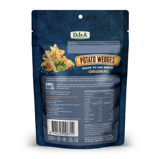 DJ&A Potato Wedges 100g (All Natural, No Added MSG, No GMO)