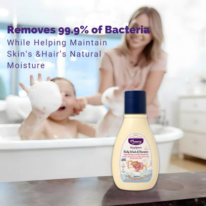 Momeasy x Hygepure Liquid Baby & Kids Wash & Shampoo Hypoallergenic with Calendula & Oat Tear-Free