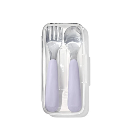 Oxo Tot On The Go Fork and Spoon Set with Carrying Case