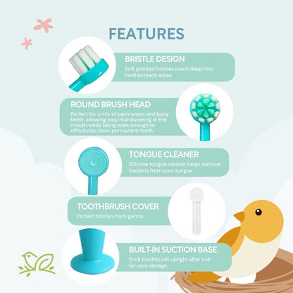 Nature to Nurture KIDS Keep It Sparkly Toothbrush 6 years & up | Soft Bristles
