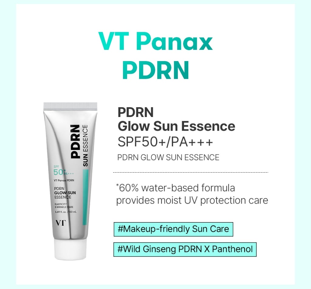 VT PDRN Glow Sun Essence SPF50+ PA++++