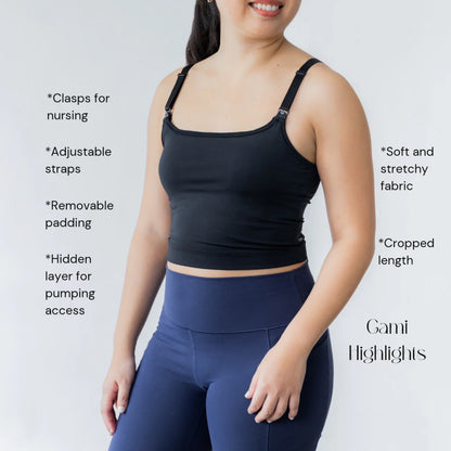 Elation Nursing and Hands-Free Pumping Cami (Padded)