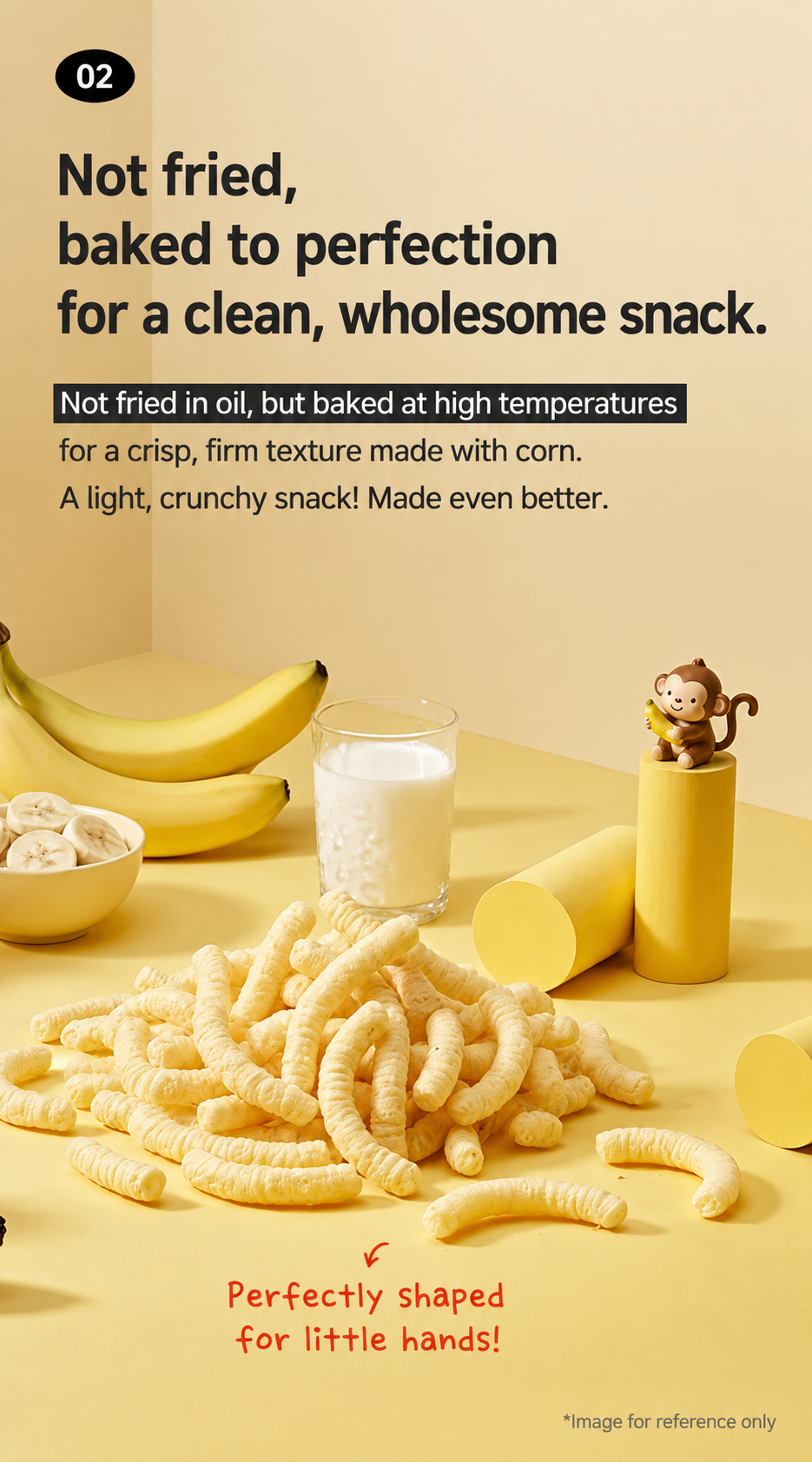 Ivenet Long Banana Corn Stick 12m+