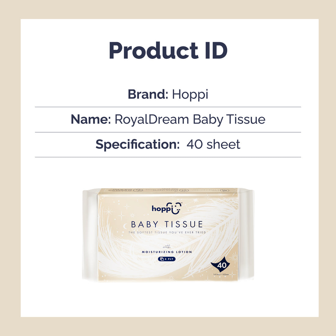 Hoppi RoyalDream Baby Tissue