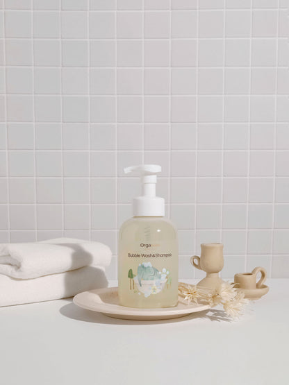 Orgabebe Bubble Wash and Shampoo 500mL