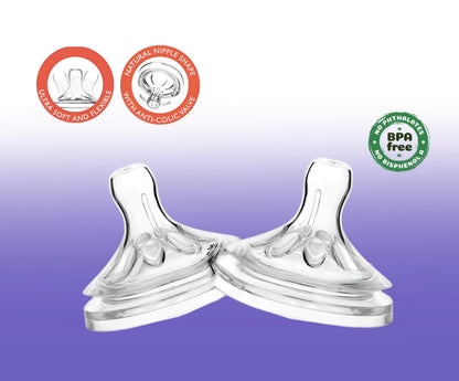 Momeasy Silicone Nipples Wideneck Anti Colic