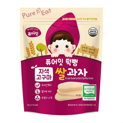 PURE-EAT BABY FOOD ORGANIC POP RICE SNACK 30G