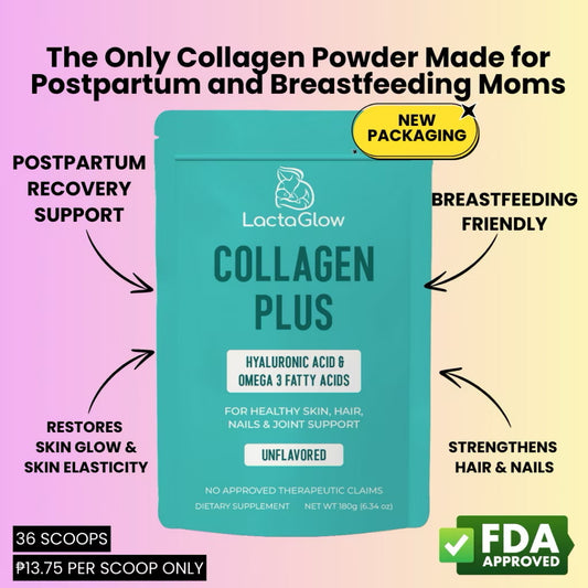 LactaGlow Collagen for Breastfeeding Moms – Postpartum Recovery & Beauty Support (Unflavored)