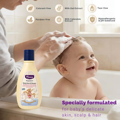 Momeasy x Hygepure Liquid Baby & Kids Wash & Shampoo Hypoallergenic with Calendula & Oat Tear-Free