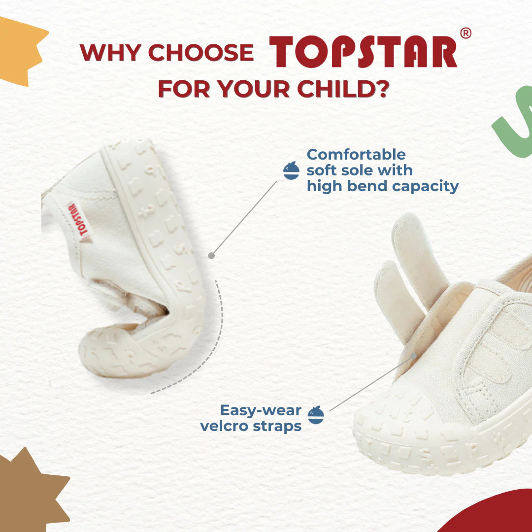 Topstar Ergonomic Kids Canvas Shoes (Model 1223) Pink