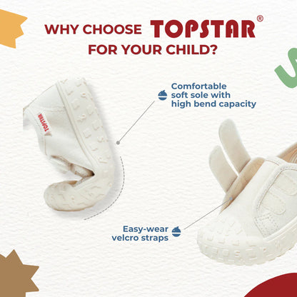 Topstar Ergonomic Kids Canvas Shoes (Model 1223) Pink