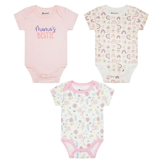 Lipton Baby Girls Romper/Onesies 3Pcs/Pack