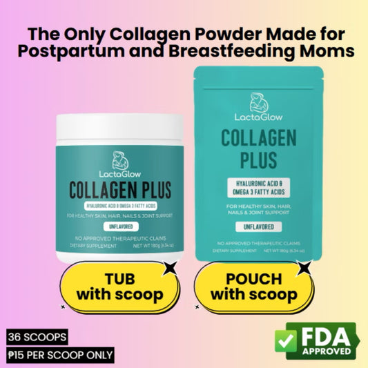 LactaGlow Collagen for Breastfeeding Moms – Postpartum Recovery & Beauty Support (Unflavored)