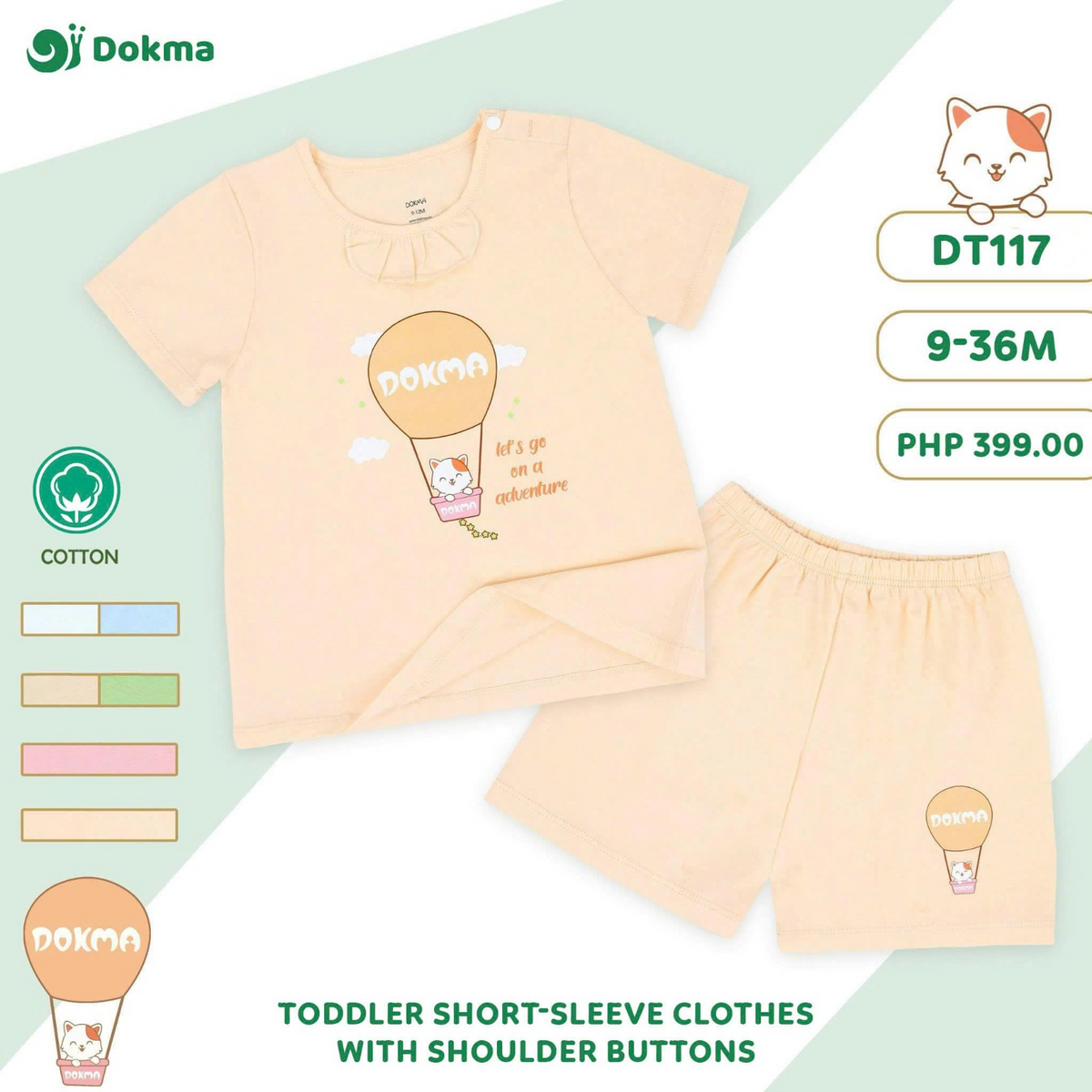 Dokma Toddler Short Sleeve Clothes DT117