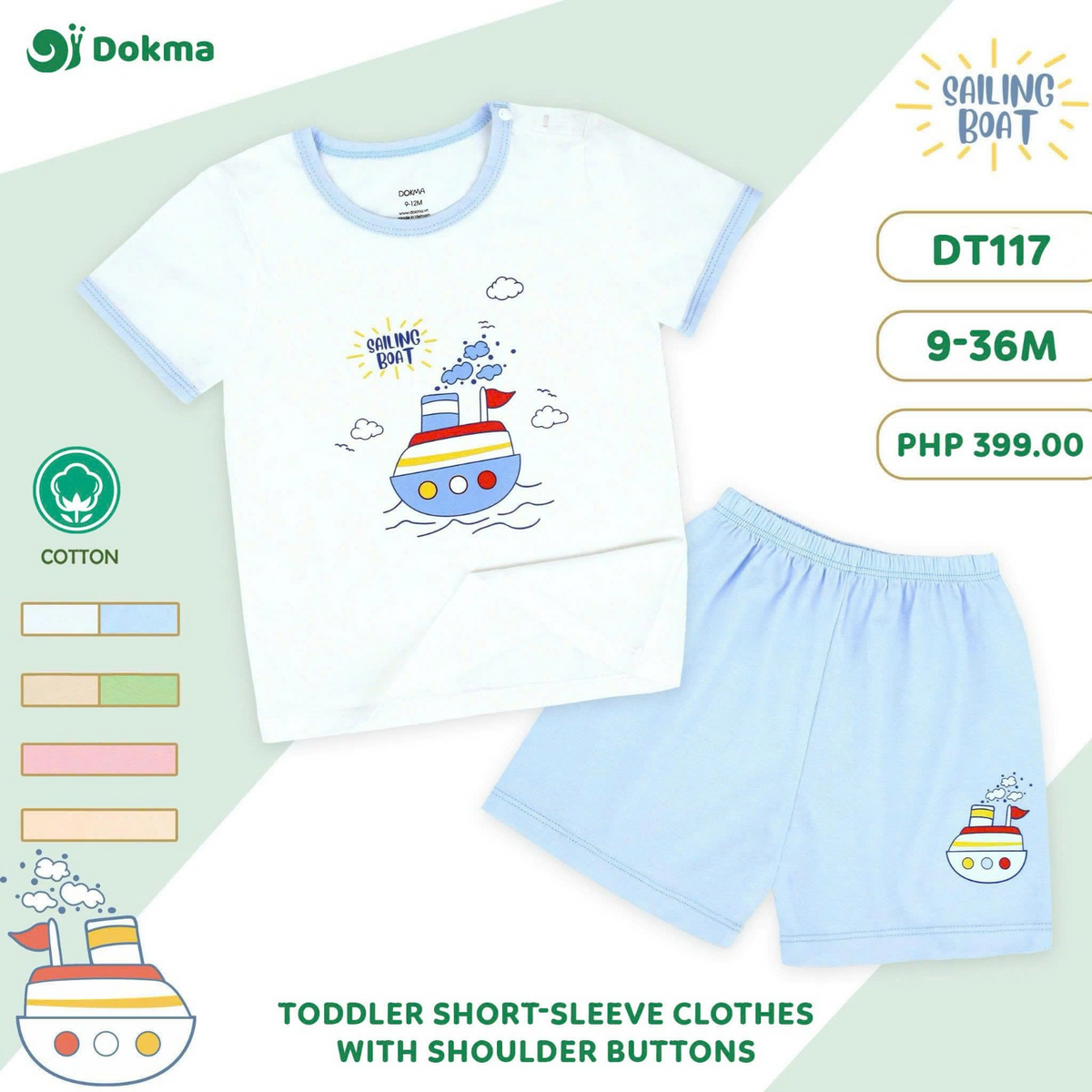 Dokma Toddler Short Sleeve Clothes DT117