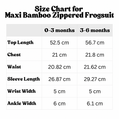 Bao Bei PH Maxi Bamboo Zippered Frogsuit