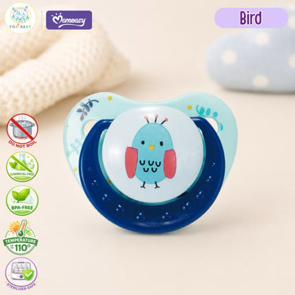 Momeasy Orthodontic Baby Soother Pacifier for Newborn & Up Baby Pacifier with Protective Cap