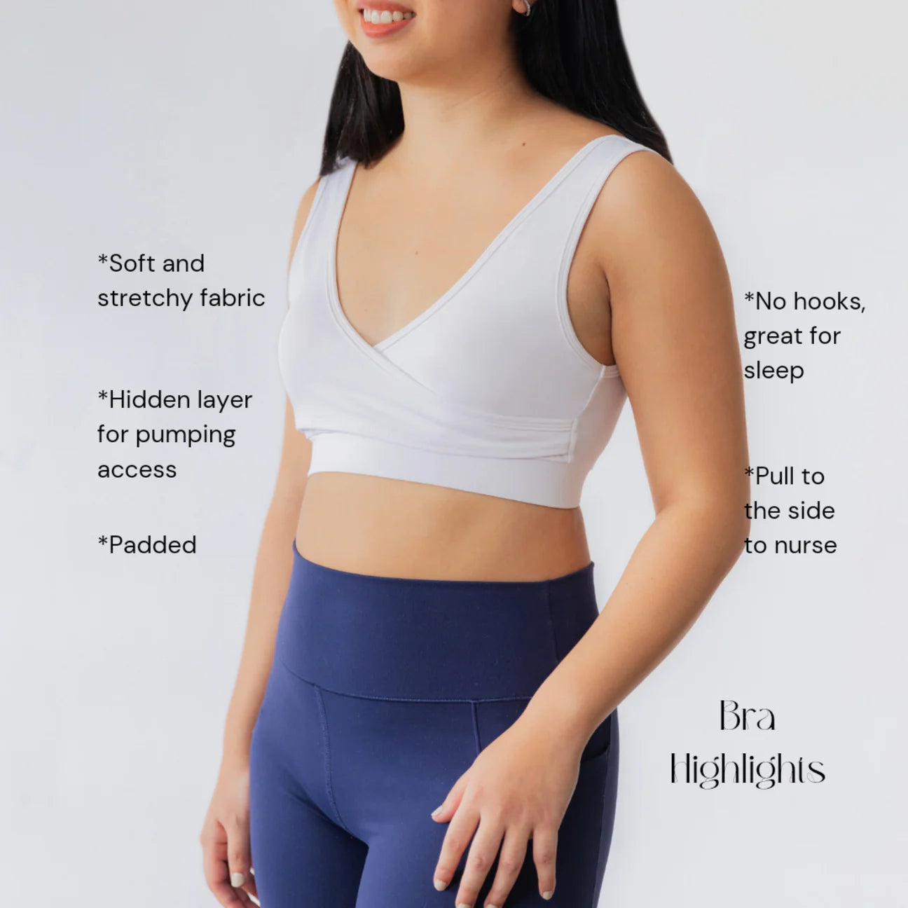 Elation Nursing and Hands-Free Pumping Crossover Bra