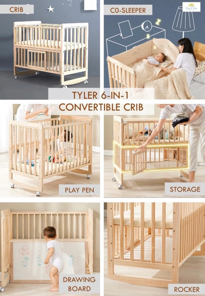 Tyler Compact 6in1 Convertible Crib (Pre-Order)