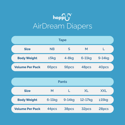 HOPPI AirDream Diapers