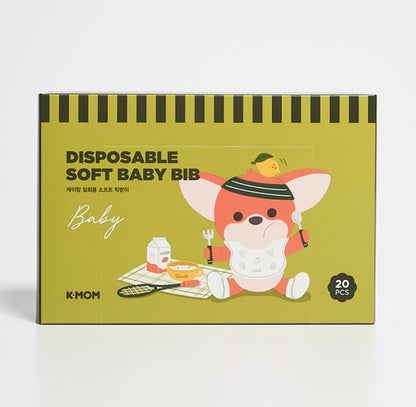 K-MOM Disposable Soft Baby Bibs 20 pcs