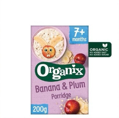Organix Banana & Plum Baby Porridge 200g [7 mos+]