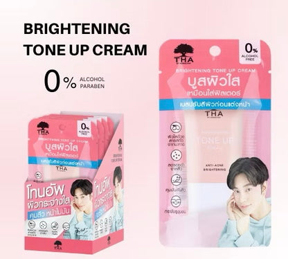 THA Brightening Tone Up Cream 15g - Alcohol & Paraben Free, Anti-Acne, Brightening