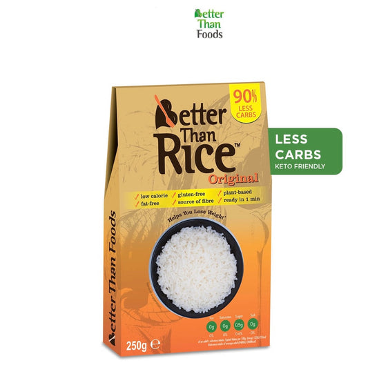 Better Than No Drain Konjac Rice 250g (Gluten Free, Keto Friendly, Low Calorie)