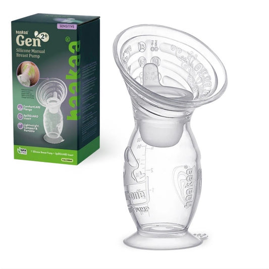 Haakaa Gen 2 Plus 100ml Silicone Manual Breast Pump + SpillGUARD Insert