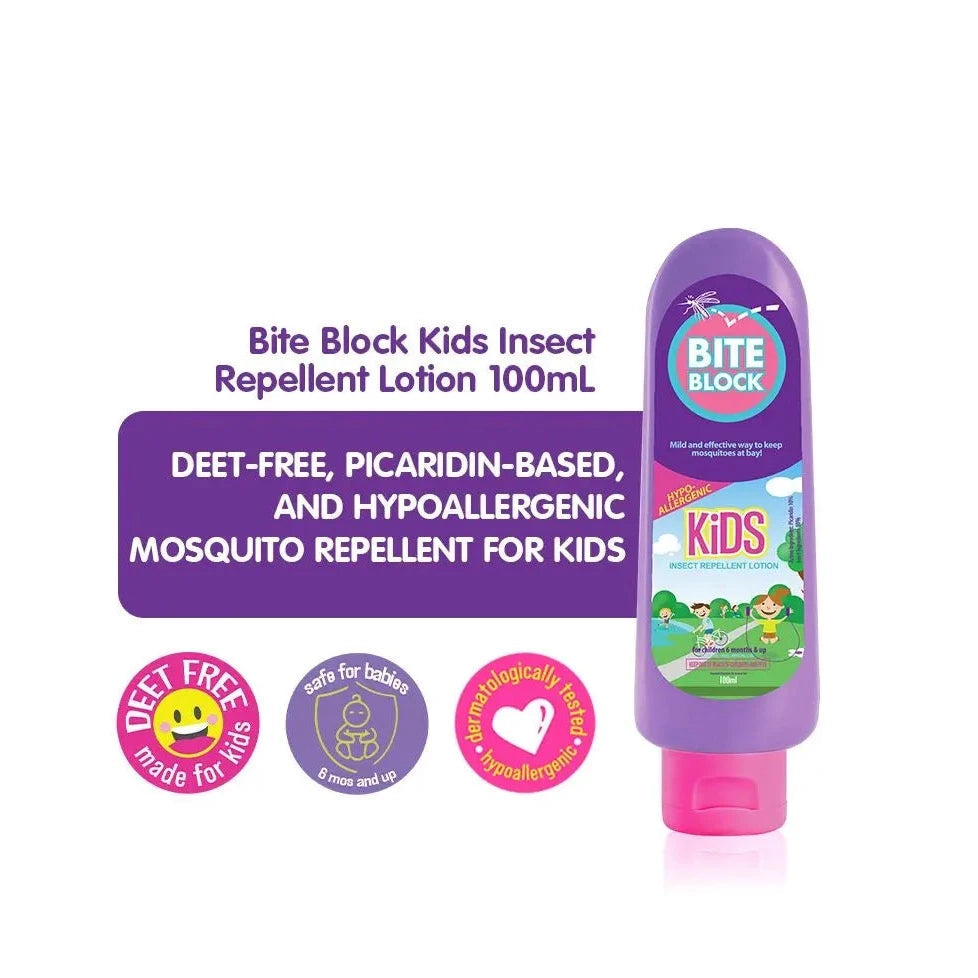 Bite Block Kids Insect Repellent Lotion 100ml – About Moms and Baby