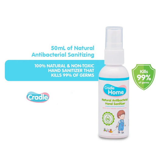 Cradle Home Natural Antibacterial Hand Sanitizer (50ml)