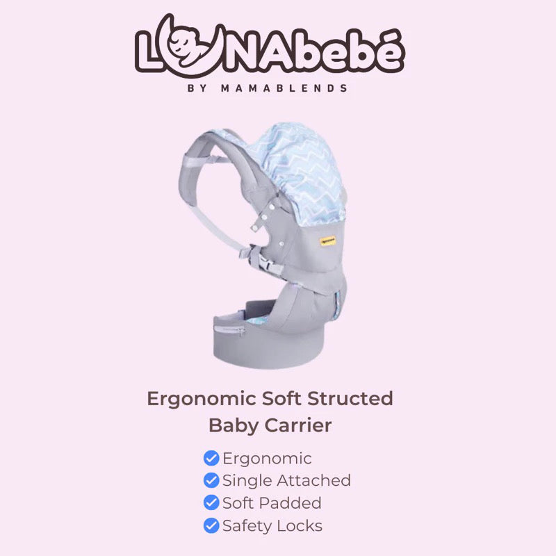 Lunabebe by Mama Blends Ergonomic Baby Carrier (Gray)