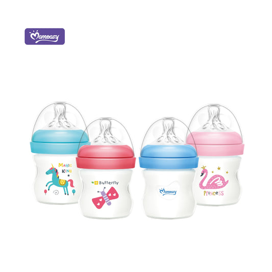 Momeasy 4oz Wide Neck Feeding Bottle