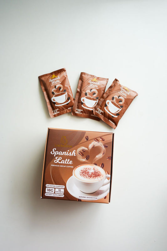 Lactaglow Spanish Latte - Premium Decaf Coffee (Lactation/ Breastfeeding Support)
