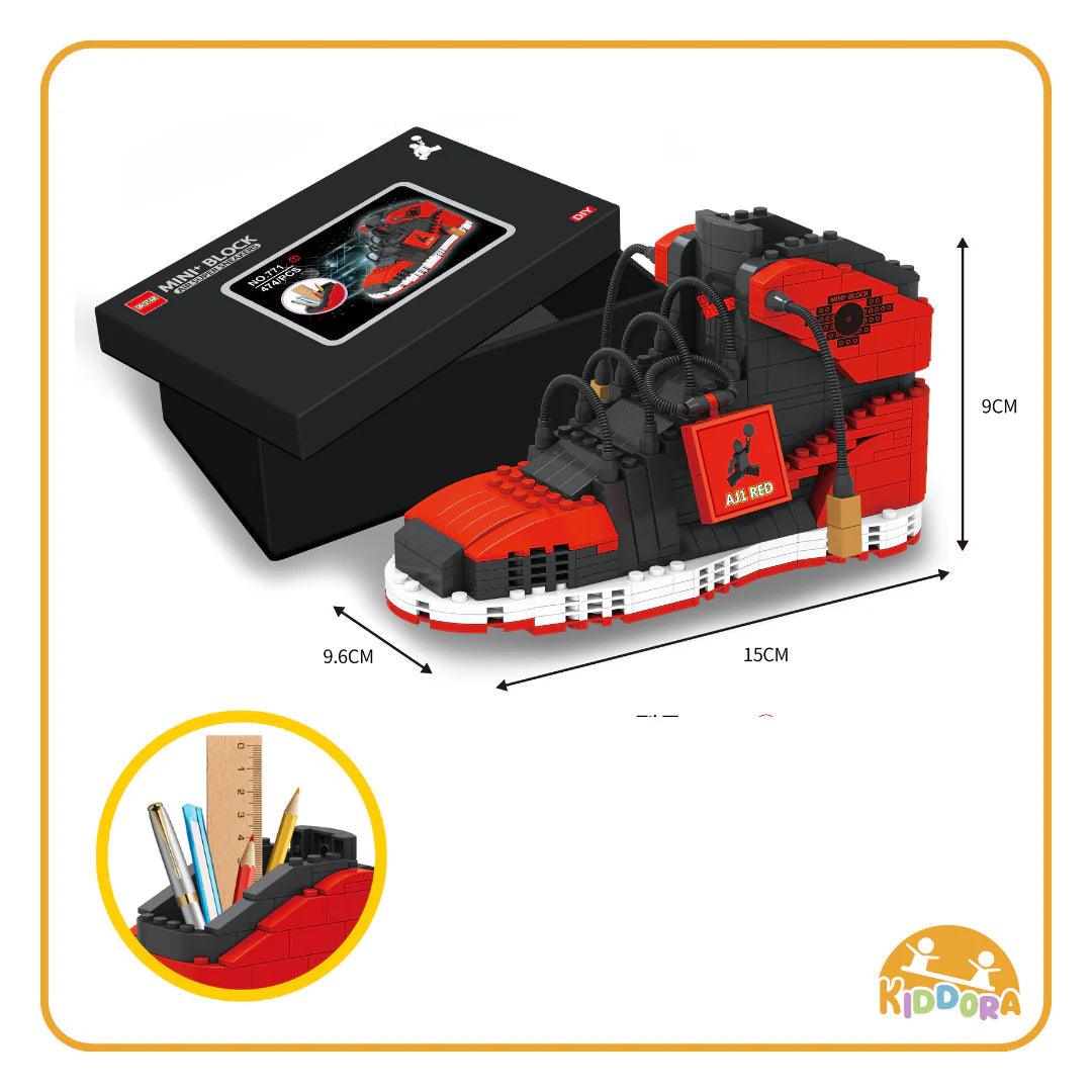 Kiddora Sneaker Bricks Pencil Holder