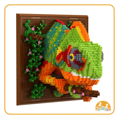 Kiddora Chameleon 3D Mural Bricks
