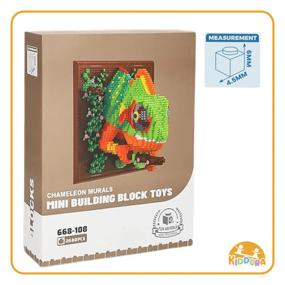 Kiddora Chameleon 3D Mural Bricks
