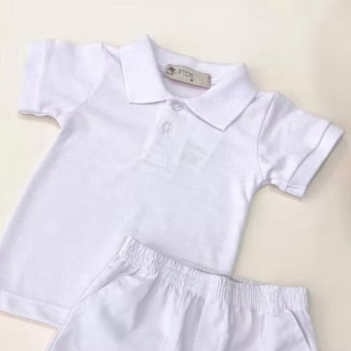Lipton Baby Boys Baptismal Set White Casual Terno