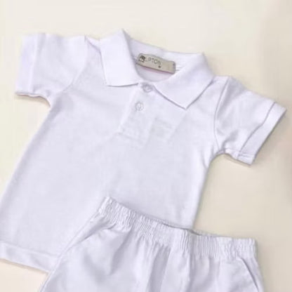 Lipton Baby Boys Baptismal Set White Casual Terno