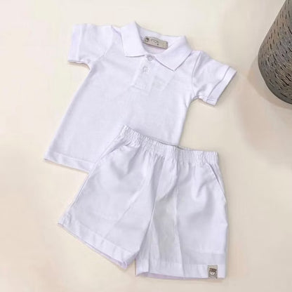 Lipton Baby Boys Baptismal Set White Casual Terno