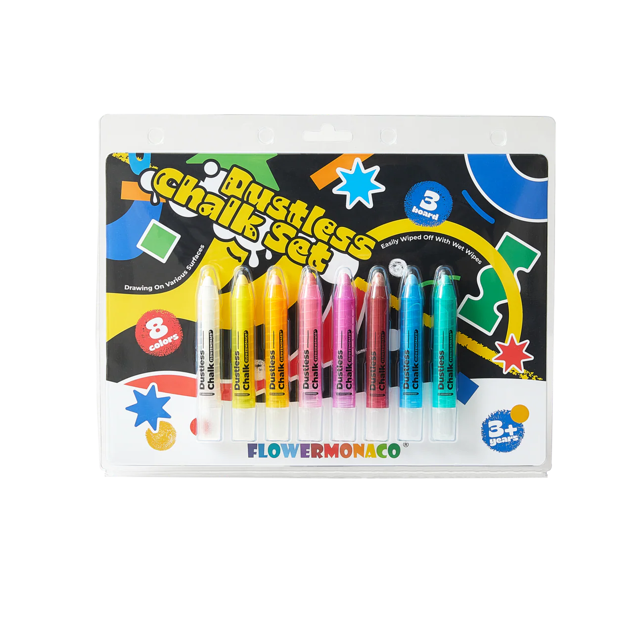 Flower Monaco Dustless Chalk Set